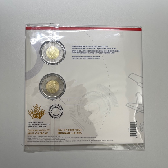 SIGNED 2024 Canada 100th Anniversary of the Royal Canadian Air Force keepsake - Picture 4 of 4